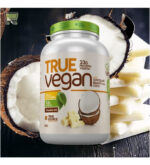 PROTEINA TRUE VEGAN CHOCOLATE BRANCO COM COCO 837G - TRUE SOURCE - Imagem 2