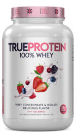 PROTEINA TRUE PROTEIN 100% WHEY RED BERRIES 874G - TRUE SOURCE