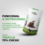 PROTEINA TRUE WHEY ZERO LACTOSE CHOCOLATE 70% CACAU 900G - TRUE SOURCE - Imagem 5