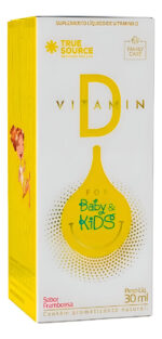 FAMILY CARE VITAMIN D FOR BABY & KIDS 30ML SABOR FRAMBOESA - TRUE SOURCE