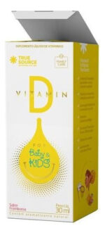 FAMILY CARE VITAMIN D FOR BABY & KIDS 30ML SABOR FRAMBOESA - TRUE SOURCE - Imagem 2
