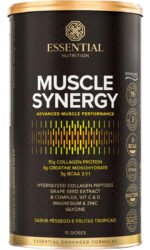 Muscle Synergy Pêssego e Frutas Tropicais Lata 454,5g/15 Ds Essential