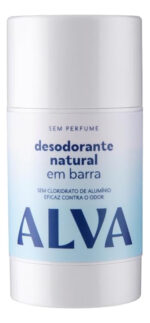 DESODORANTE EM BARRA SEM PERFUME VEGANO 55g ALVA