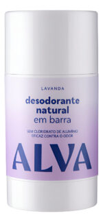 DESODORANTE EM BARRA LAVANDA VEGANO 55g ALVA