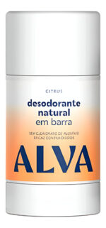 DESODORANTE EM BARRA CITRUS VEGANO 55g ALVA